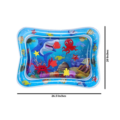 Baby Kids Water Play Mat Inflatable Infant Tummy Time Play mat – Baby Slap Pad 8 CM – For 3 to 24 Months Kids