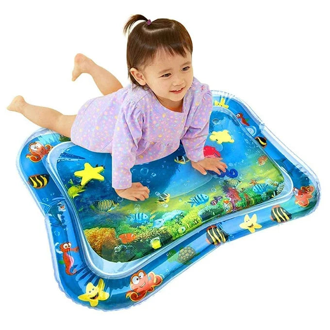 Baby Kids Water Play Mat Inflatable Infant Tummy Time Play mat – Baby Slap Pad 8 CM – For 3 to 24 Months Kids