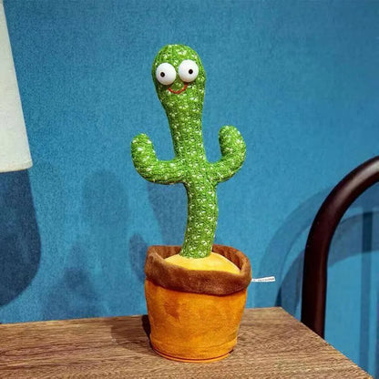 Dancing Cactus Talking Toy, Cactus Plush Toy, Wriggle & Singing Recording Repeat What You Say Funny Education Toys for Babies