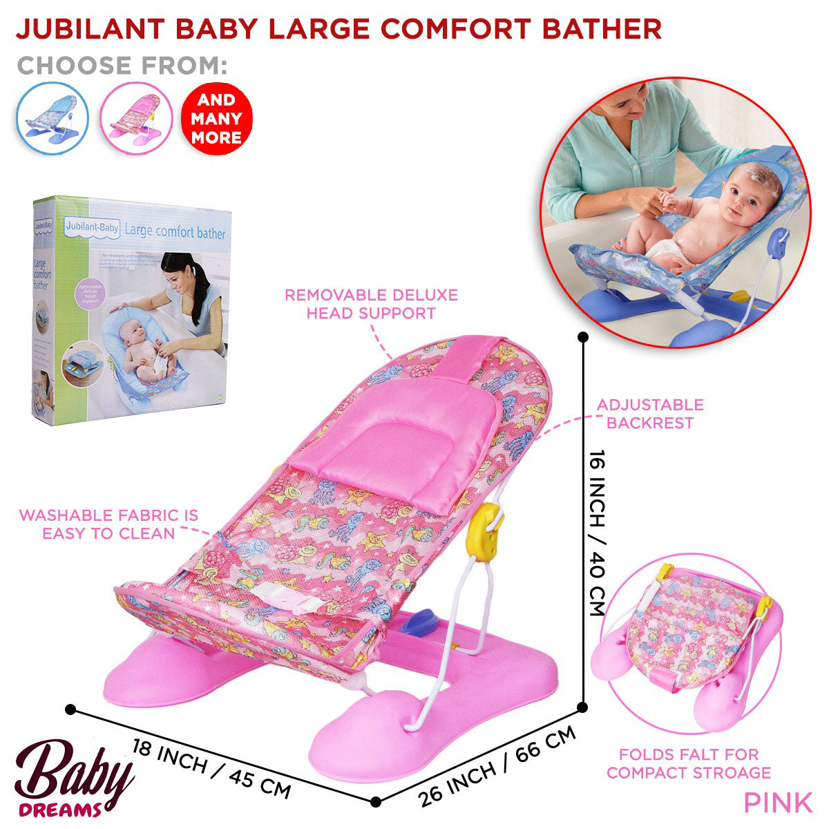 Large Comfort Baby Bath Seat