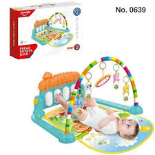 3 In 1 Newborn Baby Toddler Activity Play Gym Piano Fitness Rack Mat