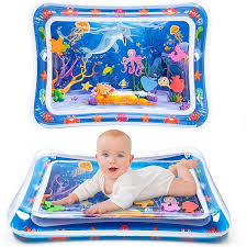 Baby Kids Water Play Mat Inflatable Infant Tummy Time Play mat – Baby Slap Pad 8 CM – For 3 to 24 Months Kids