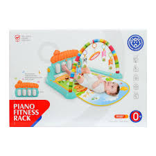 3 In 1 Newborn Baby Toddler Activity Play Gym Piano Fitness Rack Mat