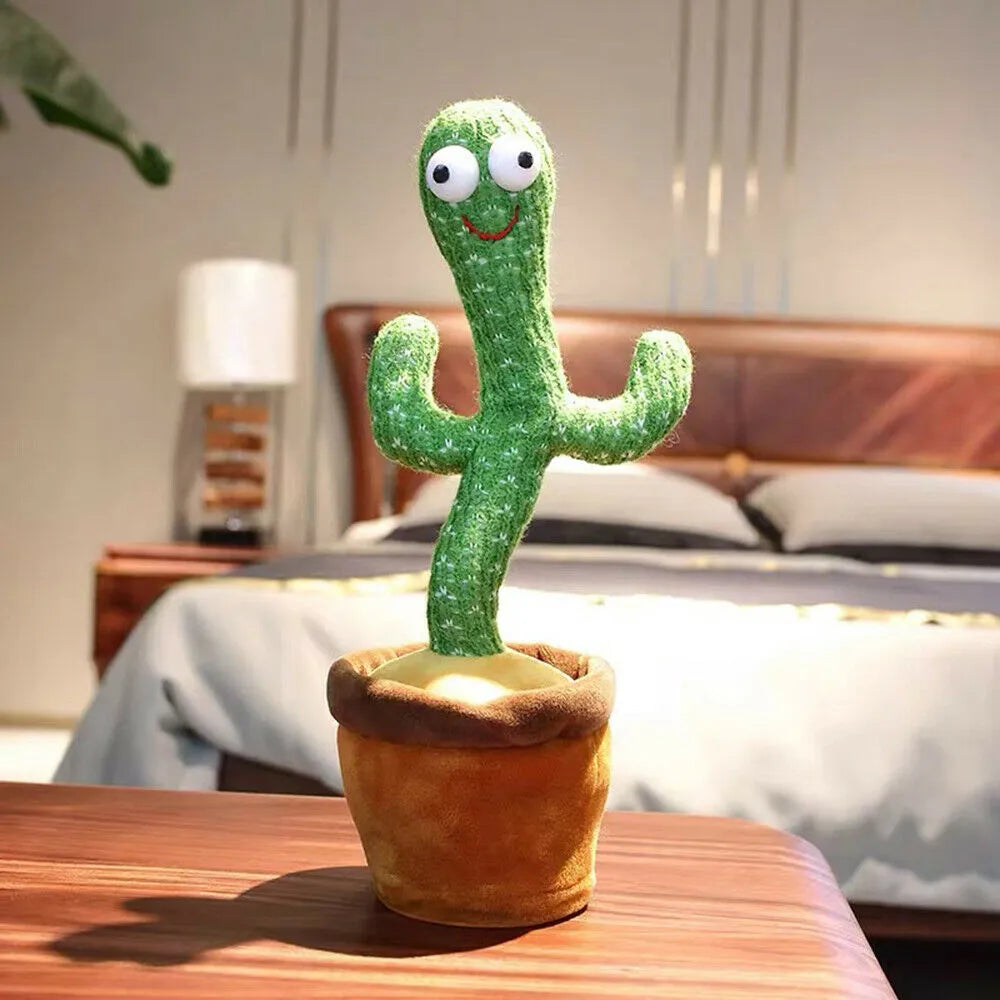 Dancing Cactus Talking Toy, Cactus Plush Toy, Wriggle & Singing Recording Repeat What You Say Funny Education Toys for Babies