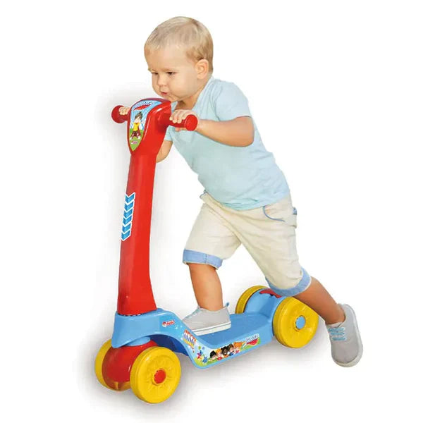 SCOOTER FOR KIDS HOT WHEELS SCOOTER EVERGREEN 04-WHEEL KICK DRIVE PLASTIC GIFTS FOR TODDLERS CHILDREN BOYS GIRLS